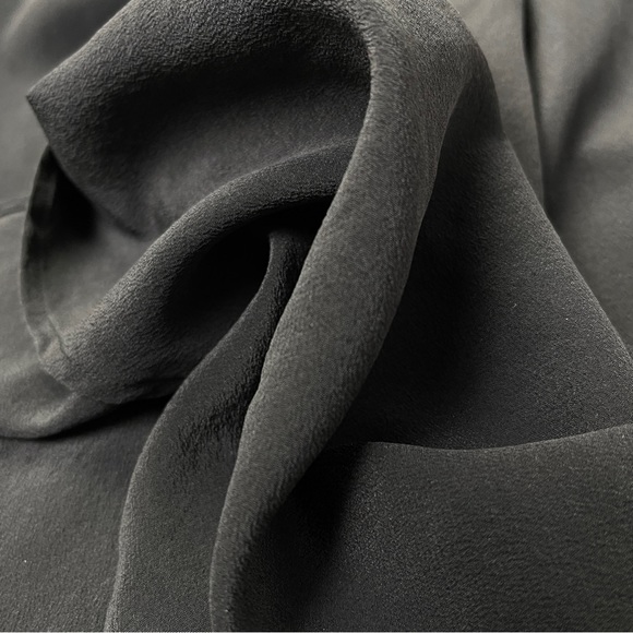 EQUIPMENT Femme Tira silk black asymmetrical hem sleeveless shirt dress, size XS - Picture 6 of 16